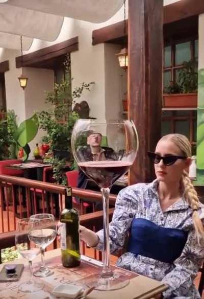 Absolute unit of a wineglass