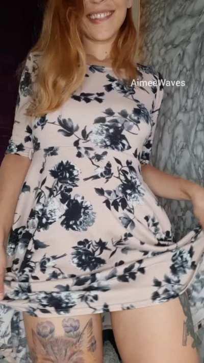 Wanna see what's underneath my dress?