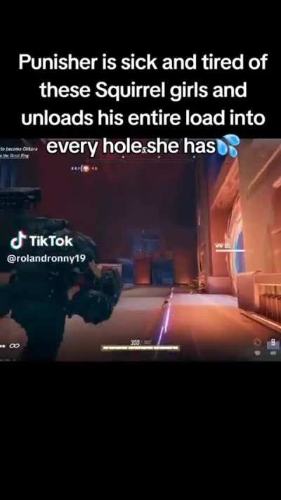 Punisher giving squirrel girl his nut