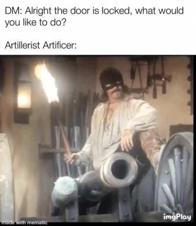 Always finding an excuse to blow something up