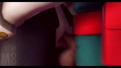 Deku x Uraraka Standing behind the School [My Hero Academia]