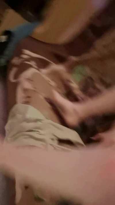 Two holes and two fingers = orgasm