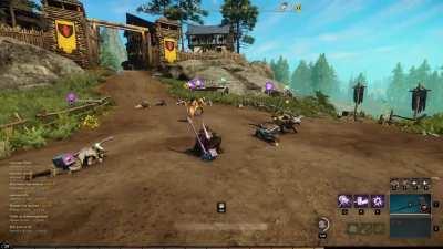 Two naked guy fighting outside town