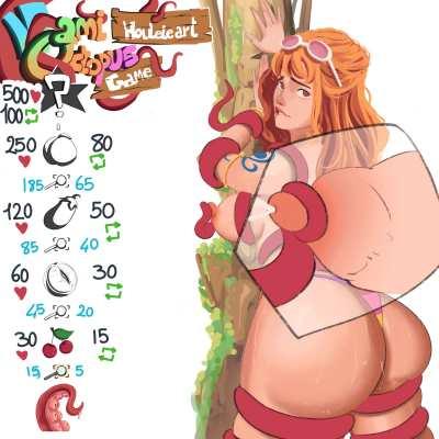 Octopus grabs Nami Juicy Boobs