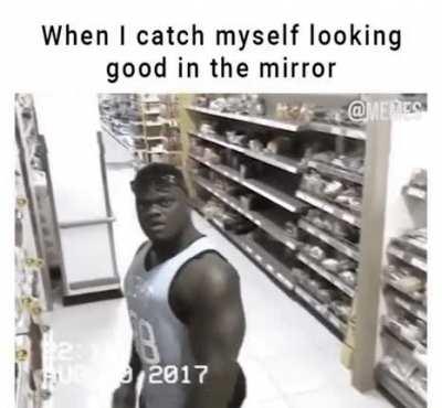 Me on FaceTime when my girl says I’m cute