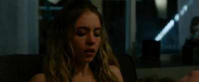 More of Sydney Sweeney having her tits squeezes while a guy goes down on her