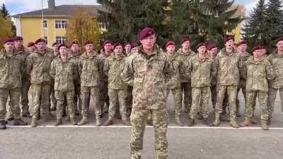 UA POV: Ukrainian paratroopers singing “Our father is Bandera, our mother is Ukraine”