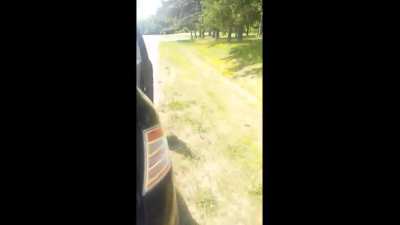 Walk around the car... naked