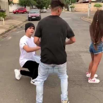 How to recover the relationship of two people (questionable ages) using only one jacket: