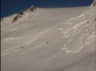 HMRB while I set off this huge avalanche