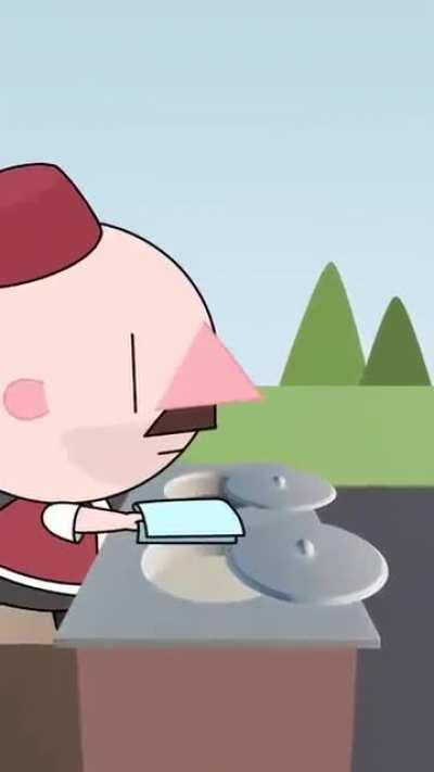 Turkish ice cream - animated