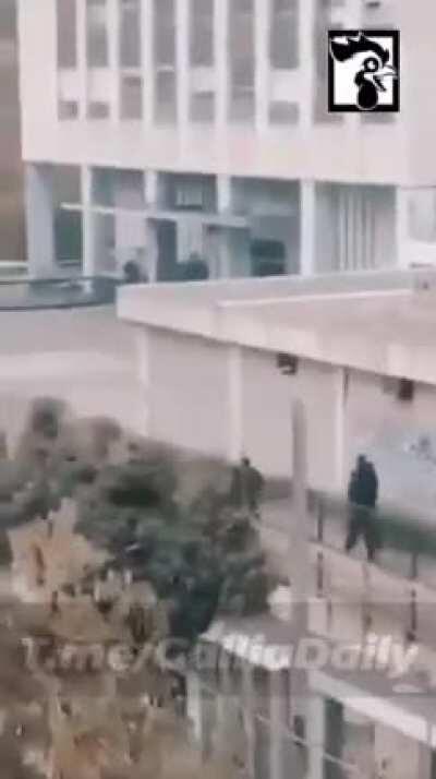 Gunfight in Montpellier, France.