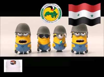 the singing minions sing اللهم سوريا وبشار (arabic) patriotic syrian minions no sutbitle 2019