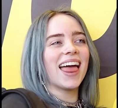 Billie interview tongue 👅