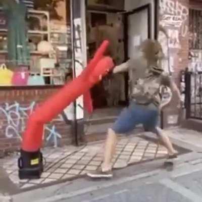 The red guy was holding his own for a minute there!!