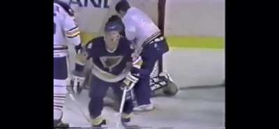 Throat slit by skate