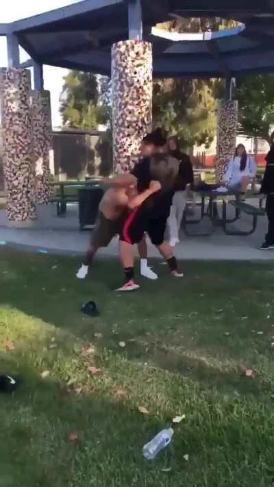 He beat him like he owed him money
