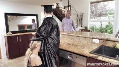 MILF stepmom fucks a college graduate