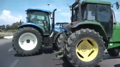 The Spanishfarmers are now protesting against the threat to their livelihoods. Farmers protests are happening all over the world and still the corporate and state funded media continues to ignore this.