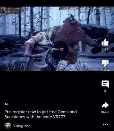 Me: Mom can I have GoW Ragnarok? Mom: We have GoW Ragnarok at home.