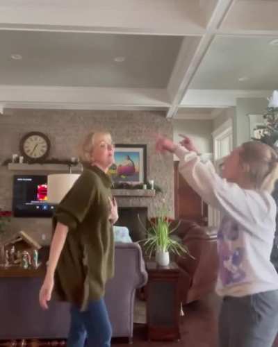 Dancing about with her Momma on Mother's Day (IG post)