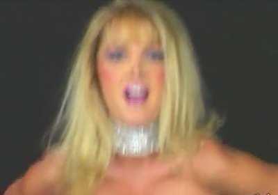 Devon performing a striptease in the 