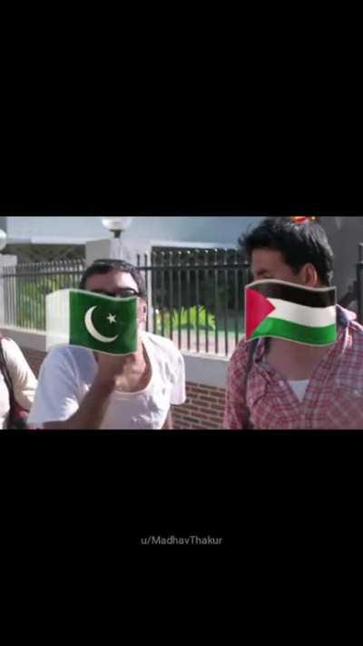 Pakistan helping Palestine be like :