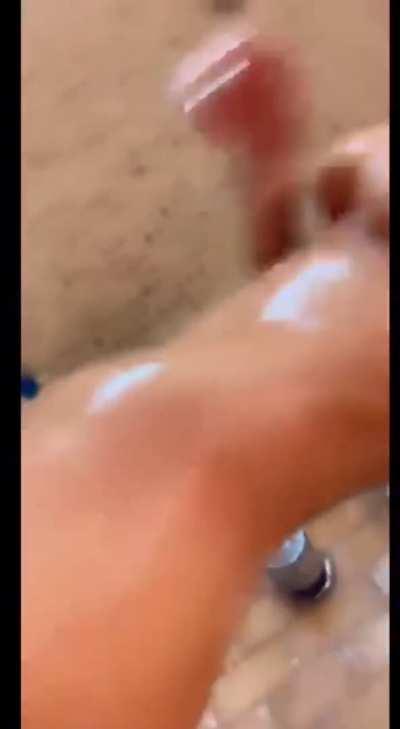 Chantel Jeffries shower