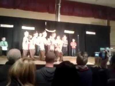 Here is a video of my friend falling over during a play years ago. He suffered a minor concussion. (I'm at the front of the line)