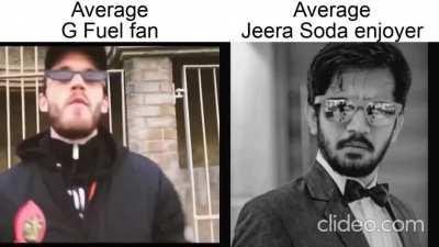 Pewdiepie vs saiman version of average fan vs average enjoyer meme