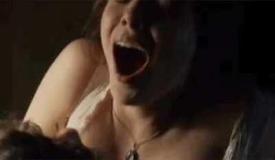 Elizabeth Olsen receving my hot morning load.