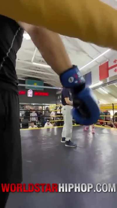 Friendly Sparring Session Turns Nasty At Boxing Gym!