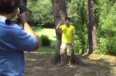 Wcgw trying to shoot a can on your friend’s head
