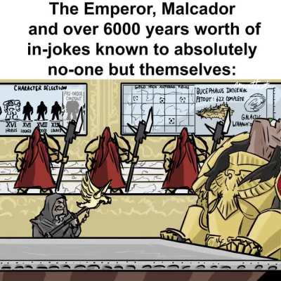 They knew each other for 6000 years. Just take a moment and appreciate how indecipherable their references must be to literally everyone else.