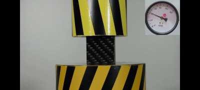How carbon fibre fails under pressure.