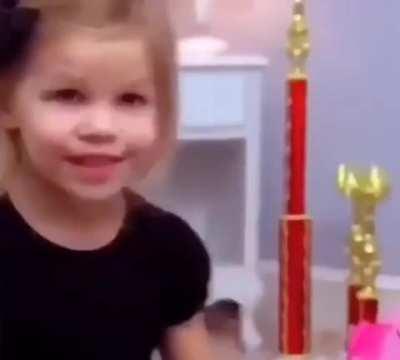 she loves to get in sparkly dresses.