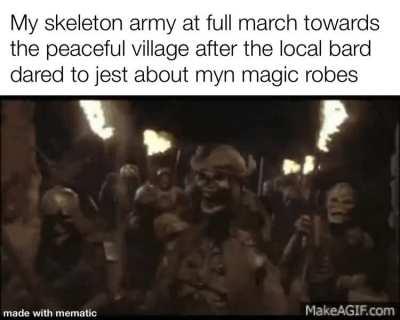 Necromancy is wielded only by the powerful amongst the weak