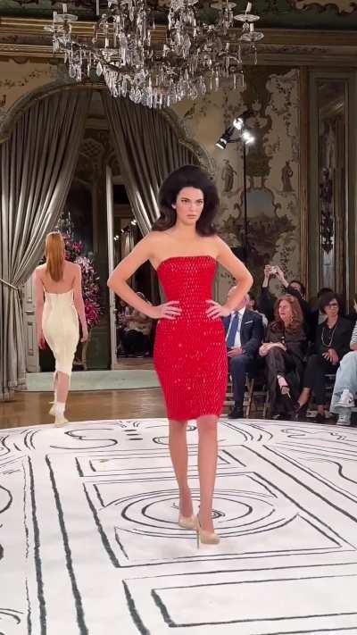 Kendall | Closing the Schiaparelli Spring/Summer 2024 Show | IG Story | September 2023