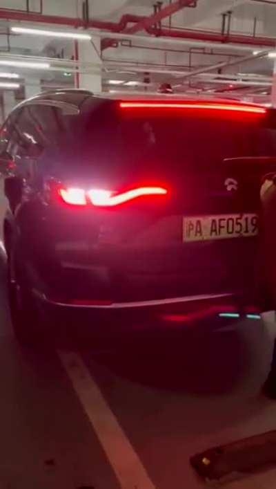 To reserve a parking lot with your body