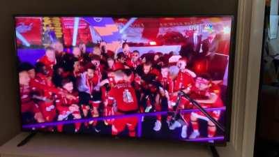 I wish folks could have filled Anfield tonight, proud I got to go during this incredible season, and as always YOU’LL NEVER WALK ALONE!!!!!