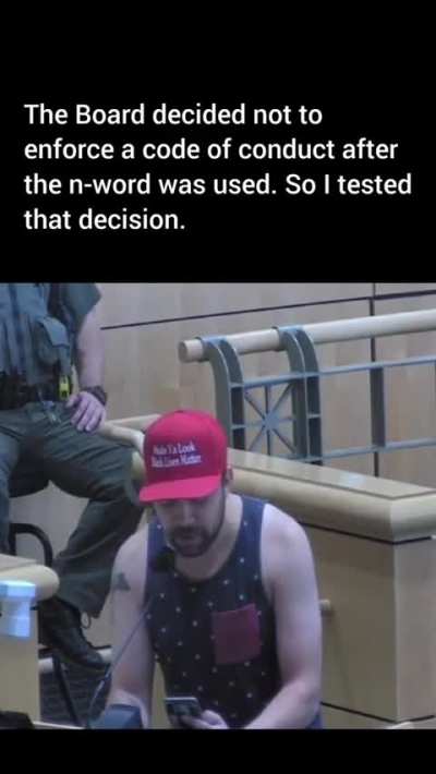 Dude reads a Reddit copy pasta to a MAGA politician after he allowed the usage of the hard r n-word during a meeting and justified it under the First Amendment.