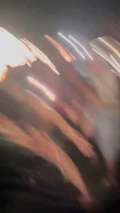 Fight at Travis Scott ASTROWORLD Angle 2 - Guy in breds instigated whole fight and being racist