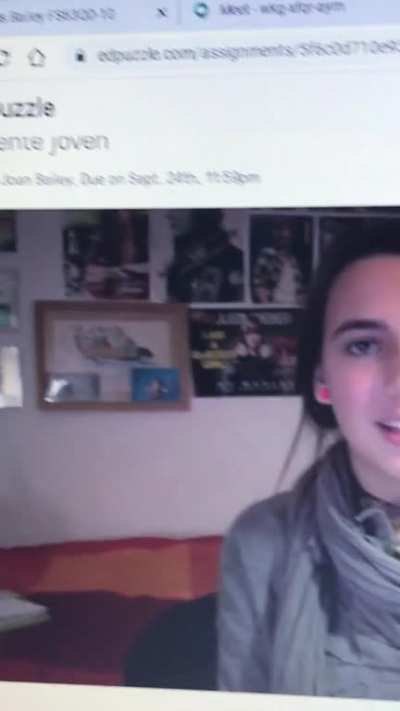 The assignment is literally called “young people” and they got this hoe bruh she’s like 12 this has to be a joke. And then my English teacher talking about how she got arrested in France for touching a painting in a museum like can y’all just give me the 