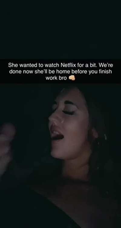 Went to drop off presents to my husbands best friend. My husband received this video as a gift 45 mins later