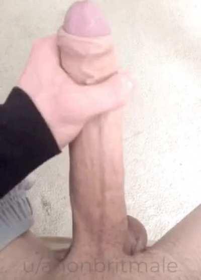 Over nine inches in length and six inches in girth. Does taking that much cock sound good to you? 😏