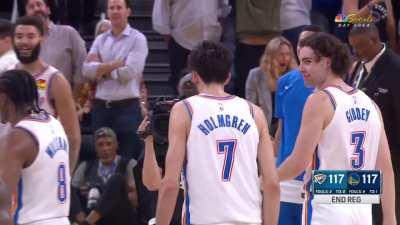 [Highlight] Holmgren hits crazy turnaround three to force OT at the buzzer