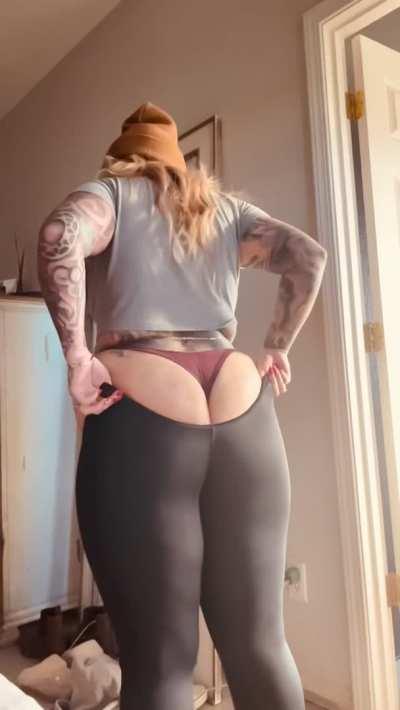 Thank god for yoga pants..