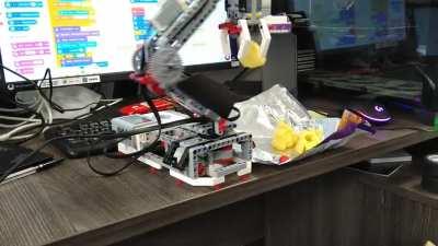 Having a productive Monday at work.