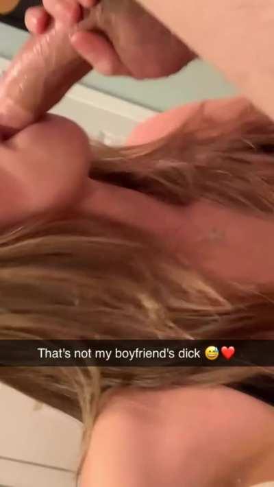 Not her bf dick