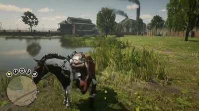 Hope the noob remembers to treat his horse better next time.